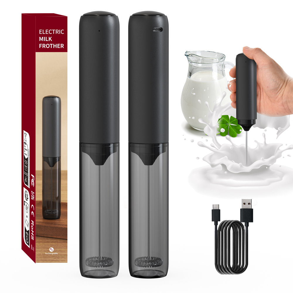 Kitchen Appliances For Sale - キッチン強力攪拌機ミルク泡立て器ハンドヘルドフォームメーカーラテ用泡立て器ドリンクミキサーコーヒー電動充電式卵ビーター