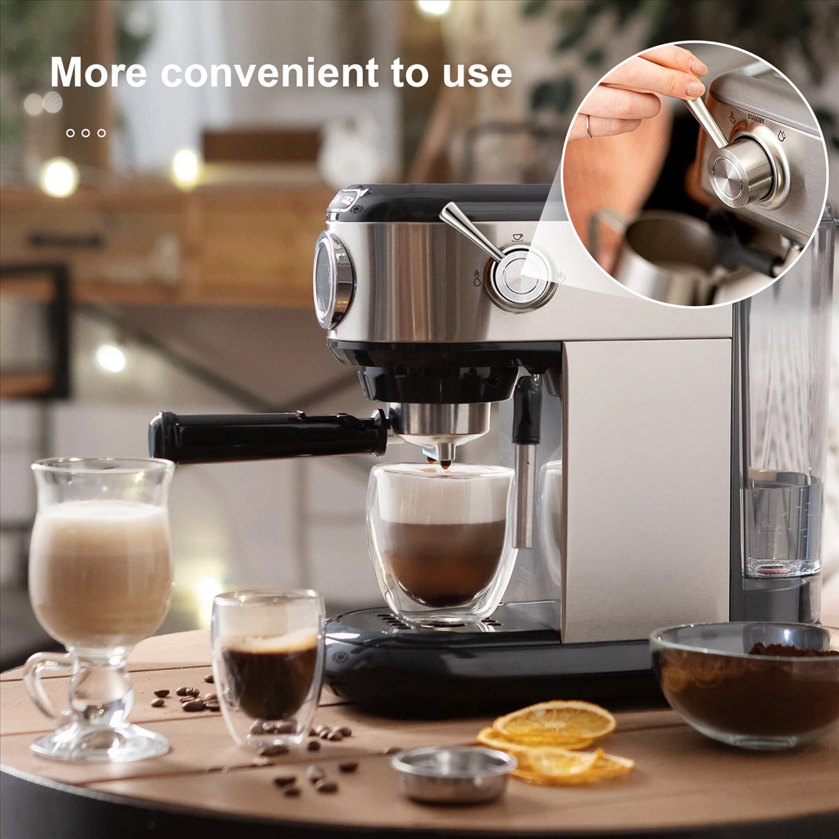 Breville Espresso Barista Express - (A25M) Breville エスプレッソマシン用交換用スチームレバー バリスタ エクスプレス、インフューザー、バリスタ プロに適合