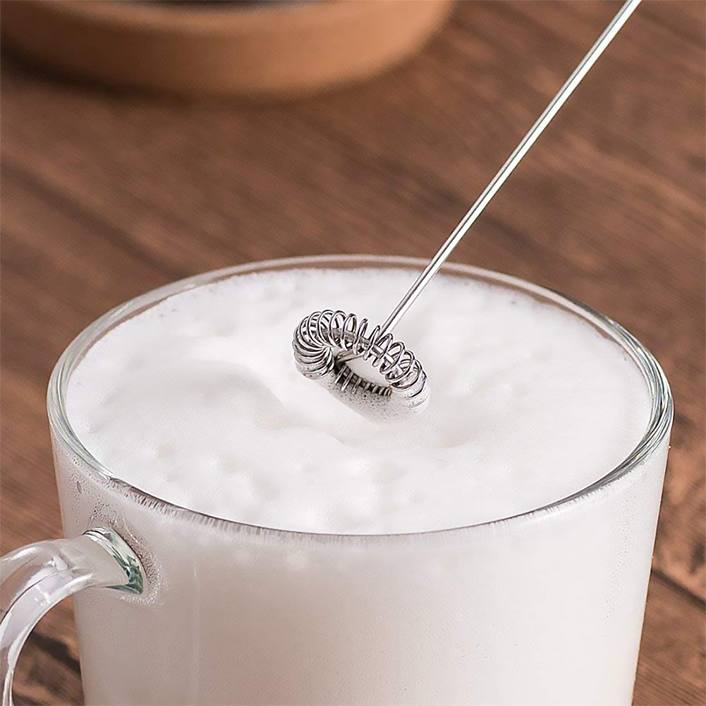 Hand Mixer Electric - ミニミキサー電池式ミルクワンドミキサー泡立て器キッチン調理器具コーヒービーターお手入れ簡単ラテ用ホットドリンク用