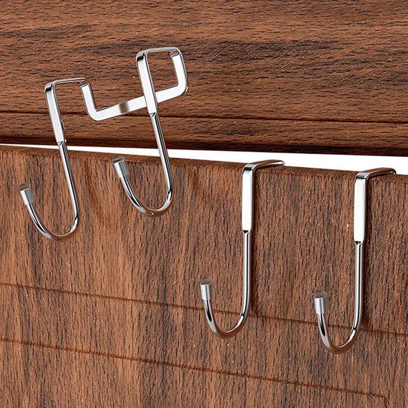 Kitchen Appliances Organizer - 5個セット 304ステンレス鋼フック 無料パンチング ダブルS字フック キッチン/バスルーム キャビネット