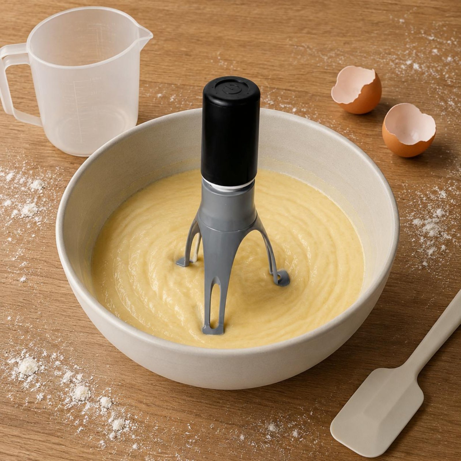 Hand Mixer Electric - 自動三角攪拌機 - ハンズフリー電動卵泡立て器＆キッチンミキサー（製菓、調理、クリームの泡立て用）