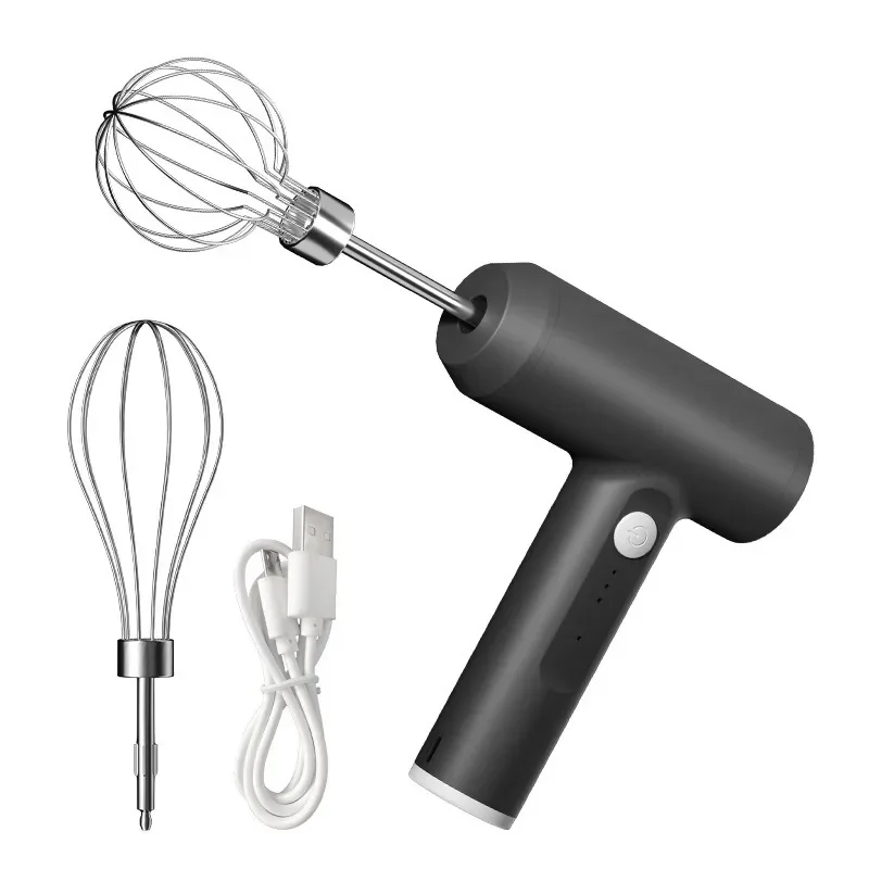 Hand Mixer Electric - 電気卵ビーター食品泡立て器ハンドヘルド充電式 3 スピード卵ビーターベーキング生地ケーキクリームミキサーキッチン調理ツール