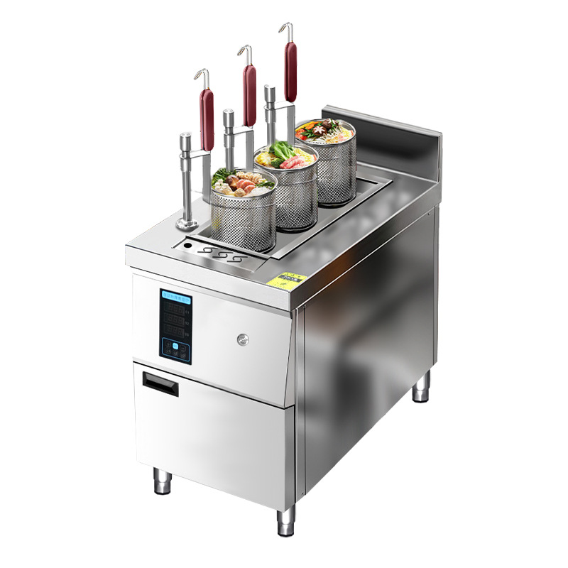 Pasta Machine Electric - 大型電気パスタボイラー調理器、タッチスクリーン付き麺調理機