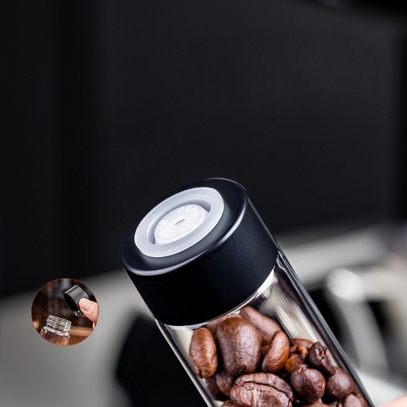 JUSTINLAU ガラス製コーヒー豆保存容器 気密1方向バ - Kitchen Appliances Organizer のレビューと価格