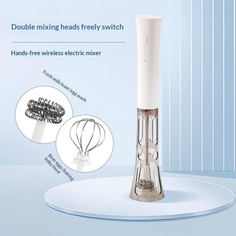 ミルク泡立て器 ワイヤレス電動ミキサー、ハンズフリー2-in - Hand Mixer Electric のレビューと価格