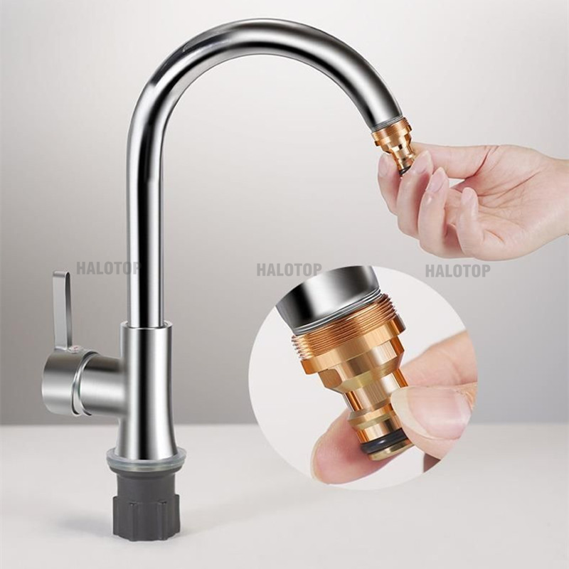 ユニバーサル真ちゅう製タップキッチンアダプター,蛇口コネクタ - Kitchen Appliances For Sale のレビューと価格
