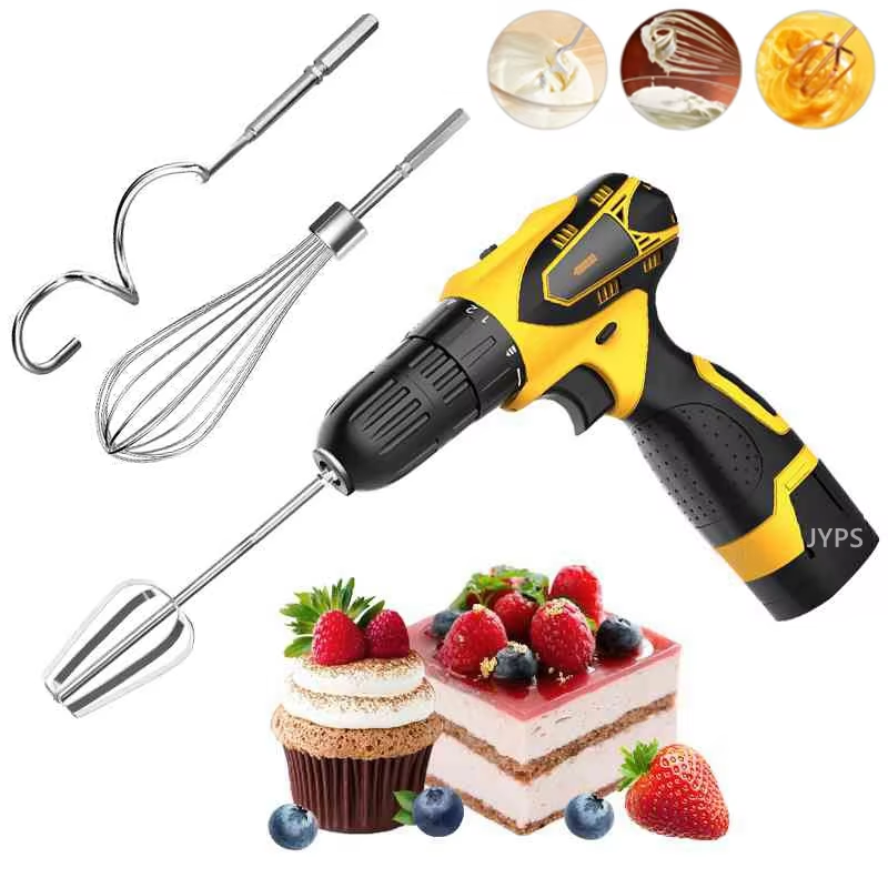 ステンレス鋼の卵ビーター泡立て器ハンドミキサー、ドリル電動ミ - Hand Mixer Electric のレビューと価格
