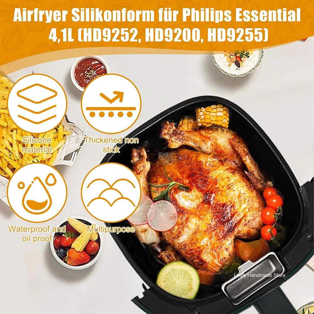 17 センチメートルシリコンエアフライヤー金型フィリップス  - Philips Air Fryer Hd9252 のレビューと価格