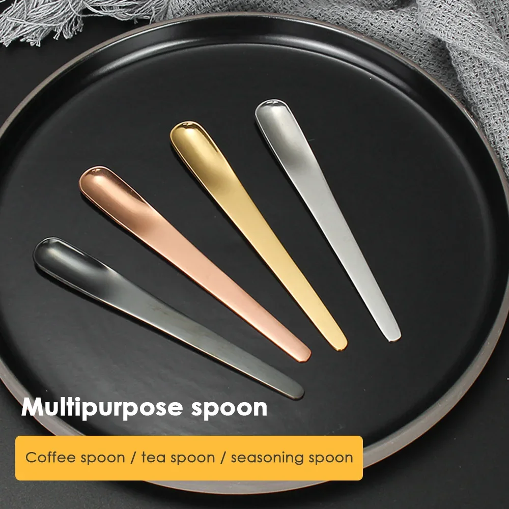 ステンレス製コーヒースプーン,デザート用フラットスプーン,小 - Kitchen Appliances For Sale のレビューと価格