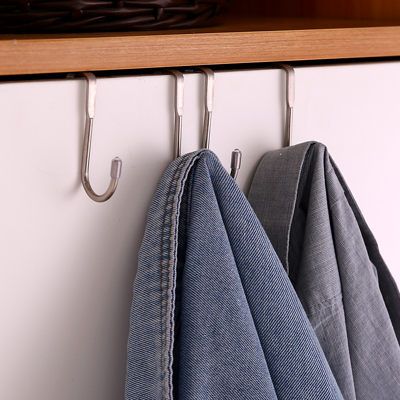 5個セット 304ステンレス鋼フック 無料パンチング ダブル - Kitchen Appliances Organizer のレビューと価格