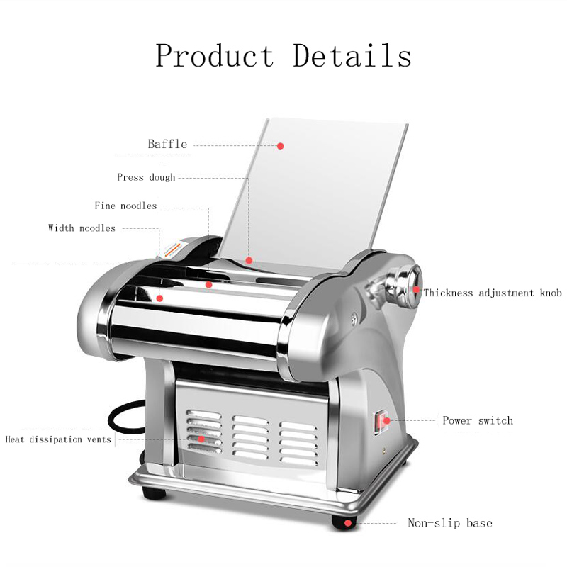 小型ステンレス製電動パスタメーカー 家庭用＆業務用 全自動生 - Pasta Machine Electric のレビューと価格