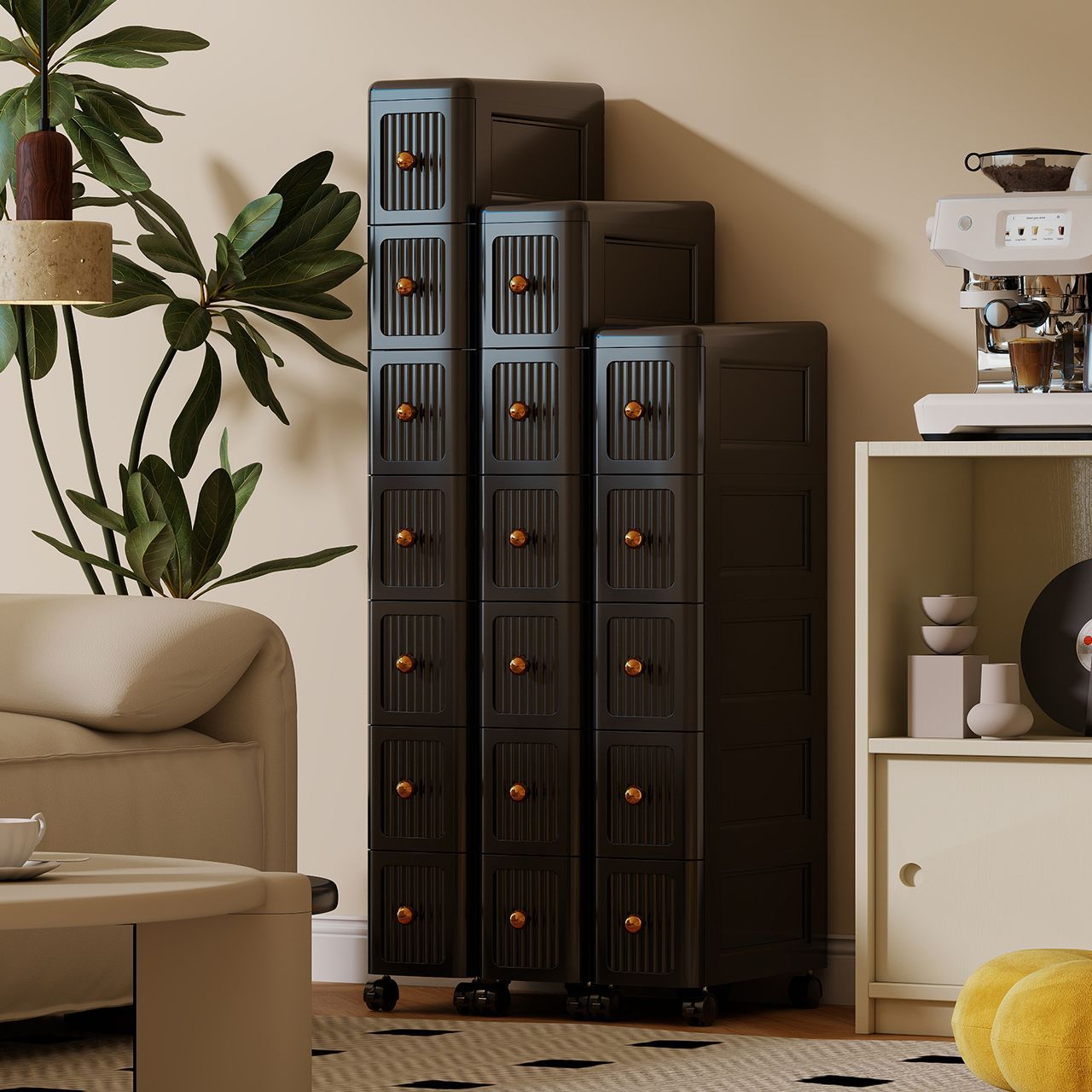 15CMの狭い隙間用引き出し収納キャビネット – キッチン、 - Kitchen Appliances Organizer のレビューと価格
