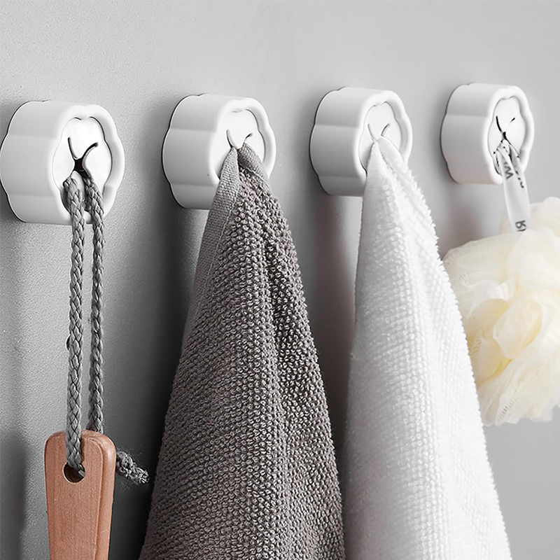 6個入り 粘着式タオルホルダー ノードリル壁掛けフック キッ - Kitchen Appliances Organizer のレビューと価格