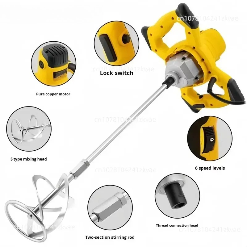 工業用電動ミキサー 多機能ツール 6段階速度調整 110V/ - Hand Mixer Electric のレビューと価格