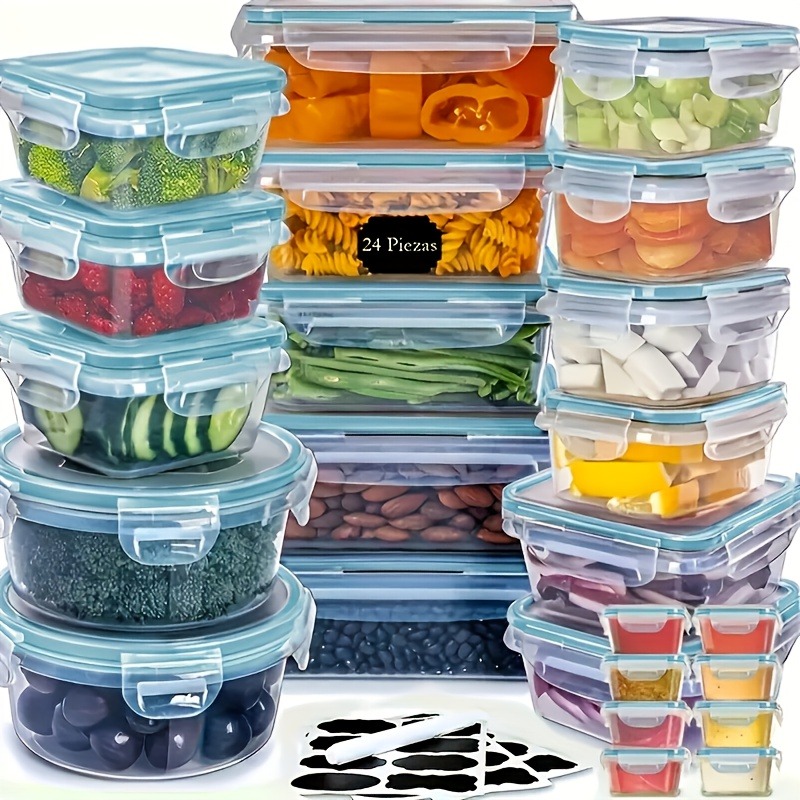 48個入り BPAフリー食品保存容器セット – キッチン、パ - Kitchen Appliances Organizer のレビューと価格