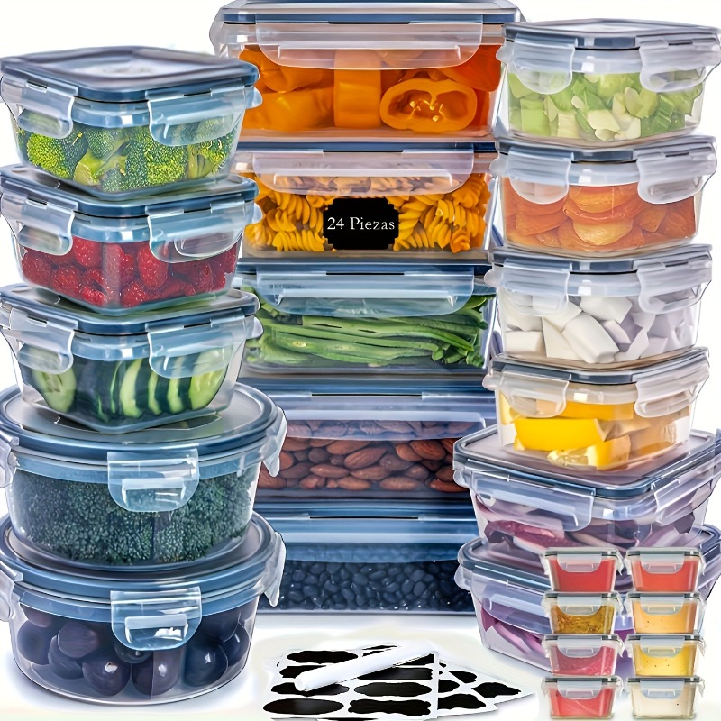 48個入り BPAフリー食品保存容器セット – キッチン、パ - Kitchen Appliances Organizer のレビューと価格
