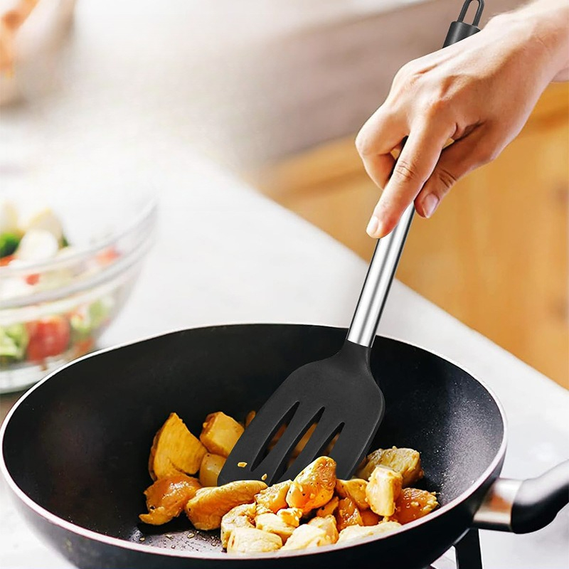 1/2 個シリコンスパチュラセット耐熱テフロン加工ステーキス - Kitchen Appliances Combo のレビューと価格