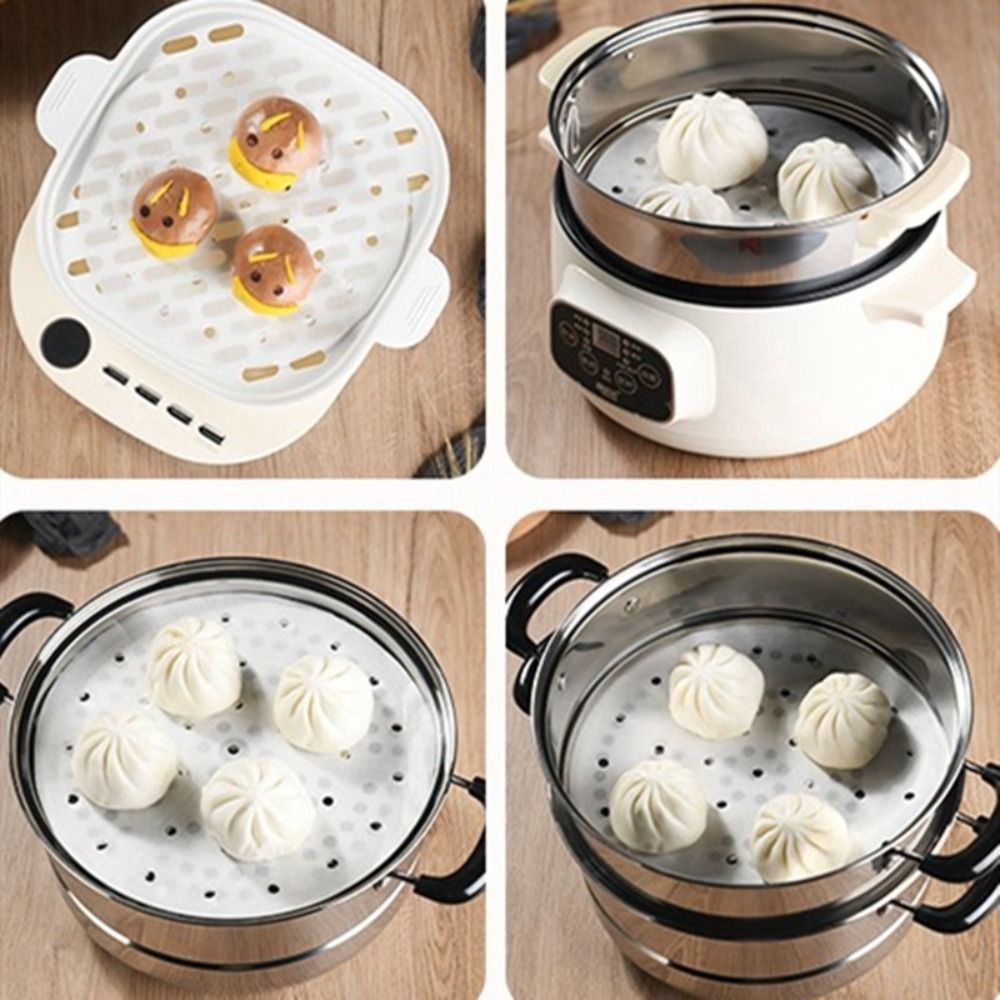 100 個蒸し紙蒸しパンペストリーノンスティック紙点心パンベ - Kitchen Appliances For Restaurant のレビューと価格